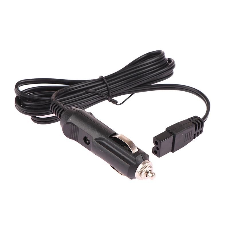 2M 12V Dc Replacement Car Cooler Cool Box Mini Fridge 2 Pin Lead Cable Plug Wire Car Refrigerator Cigarette Lighter Power Cord