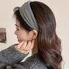 Autumn And Winter Women'S Suede Wide Headband - High Quality Pressed Hair Headband, Multiple Colors Available