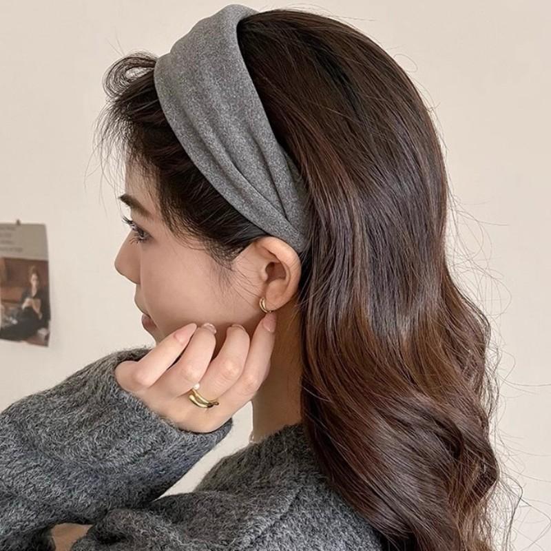 Autumn And Winter Women'S Suede Wide Headband - High Quality Pressed Hair Headband, Multiple Colors Available