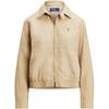 Polo Embroidered Logo Zip Long Sleeve Jacket Women Jackets Beige 211938915-008