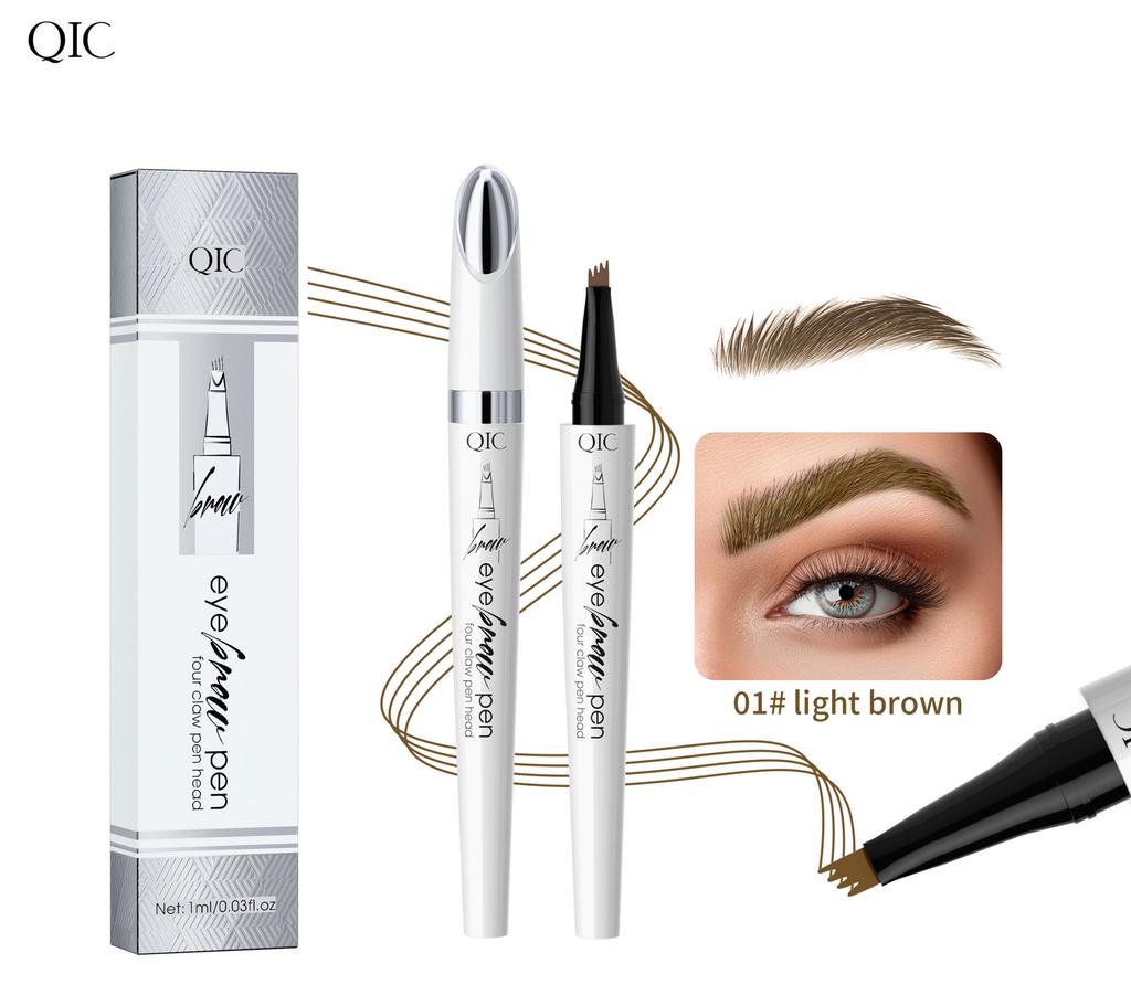 New 3D Waterproof Micro-Knife Magic Eyebrow Four-Pronged Eyebrow Pencil Wild Water Eyebrow Pencil