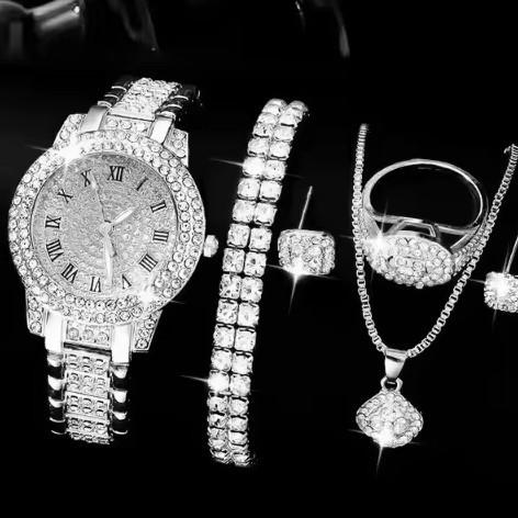 

Gypsy Star Diamond Women S Bracelet Watch Set Steel Belt Full Diamond Quartz Women S Watch Watch large price