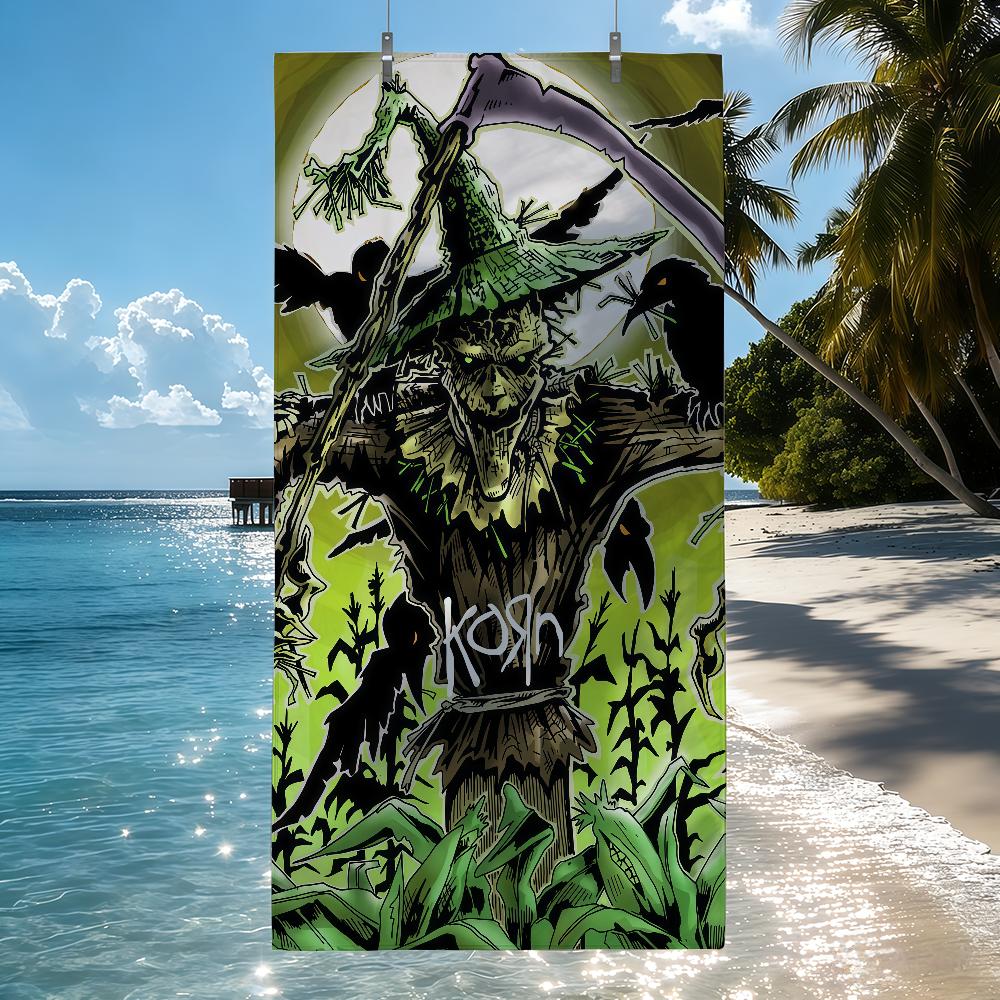 Rock Band K-Korn Towel Quick Drying Beach Towels Are Suitable For Swimming Pools Camping Yoga And The Gym