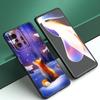 Cute Cartoon Fox Phone Case For Xiaomi Mi A2 8 9 SE Note 10 10T 11 12 Lite 9T 11T 12S 12T Pro A3 6X 12X Soft TPU Black Cover