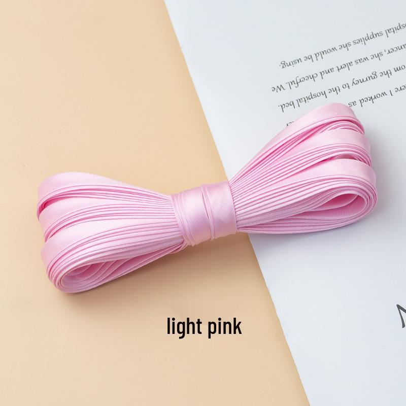 Hengmeihe Cheongsam 1cm Piping Trim: Four-Fold Non-Iron Imitation Silk Hemming Ribbon