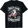 Holy Cow It's Christmas Funny Cow Lover Farm Animal Costume  NEW Unisex T-Shirt