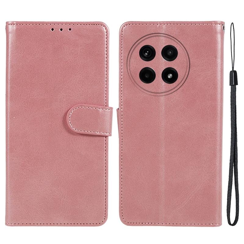 For OnePlus Ace 5 5G/Ace 5 Pro 5G Case PU Leather Wallet Protective Phone Cover Calf Texture