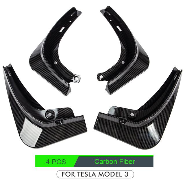 4PCS Mud Flaps For Tesla Model 3 2017 2018 2022 2023 Front Rear Splash Guards Fender