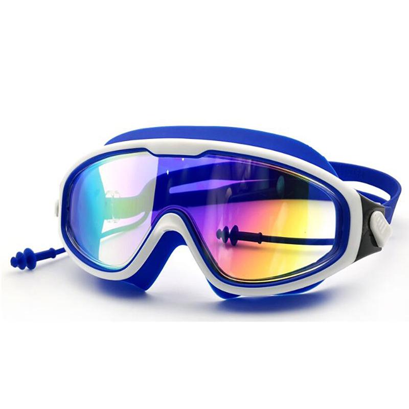 MAXJULI UV Swim Goggles Electroplating Anti Fog Adjustable for Men Women Waterproof Swimming Diving 2002
