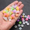 12mm 50Pcs Silicone Luminous Spacer Beads BPA Free Chewable Teething Beads Pacifier Teether DIY Necklace Accessories