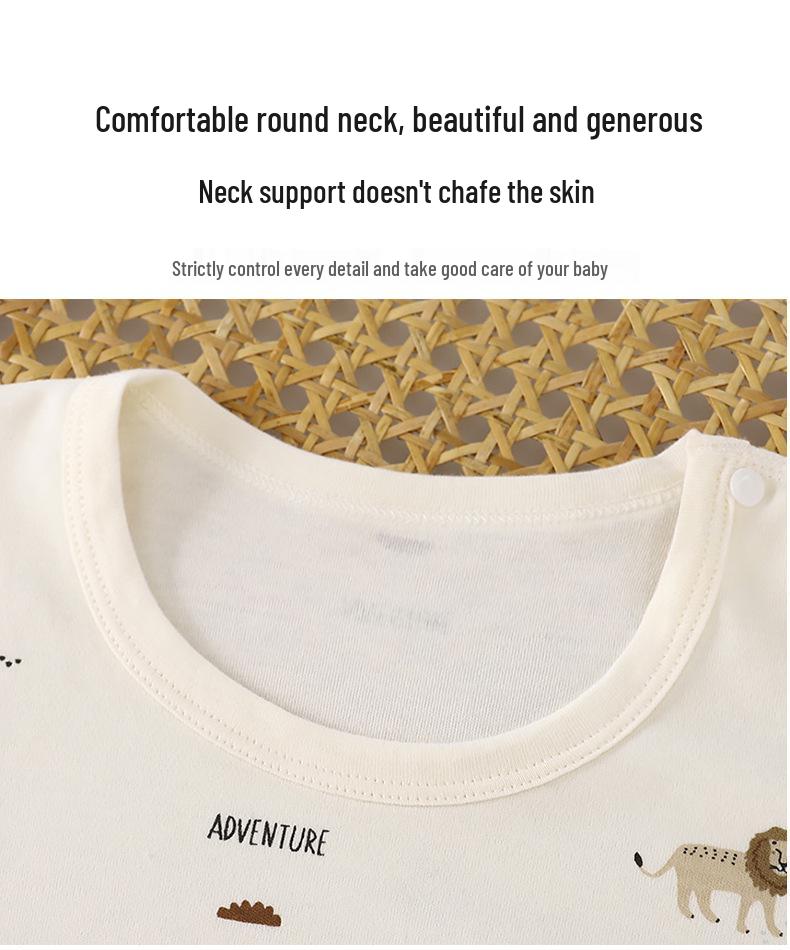 Infant & Toddler Cotton Antibacterial High-Waist Undergarment Set for Boys & Girls 0-5yrs - Autumn Clothes & Trousers