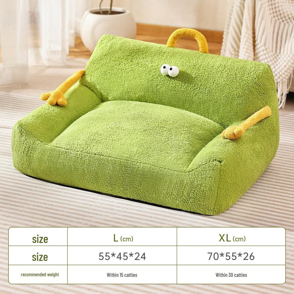 Gniazdo dla zwierząt alpaka: Cztery Pory Roku Łóżko Deep Sleep dla Kotów i Psów