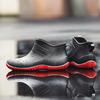 Fashion Men's Rain Shoes Waterproof Short Boots Trendy Fashionable Non-Slip Wear-Resistant Kitchen Work Outdoor Fishing Rubber Shoes
