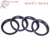 (YOUU06)4 stk. 66,6-57,1 mm Plast Hjulnavscenterring Navcentreringsring
