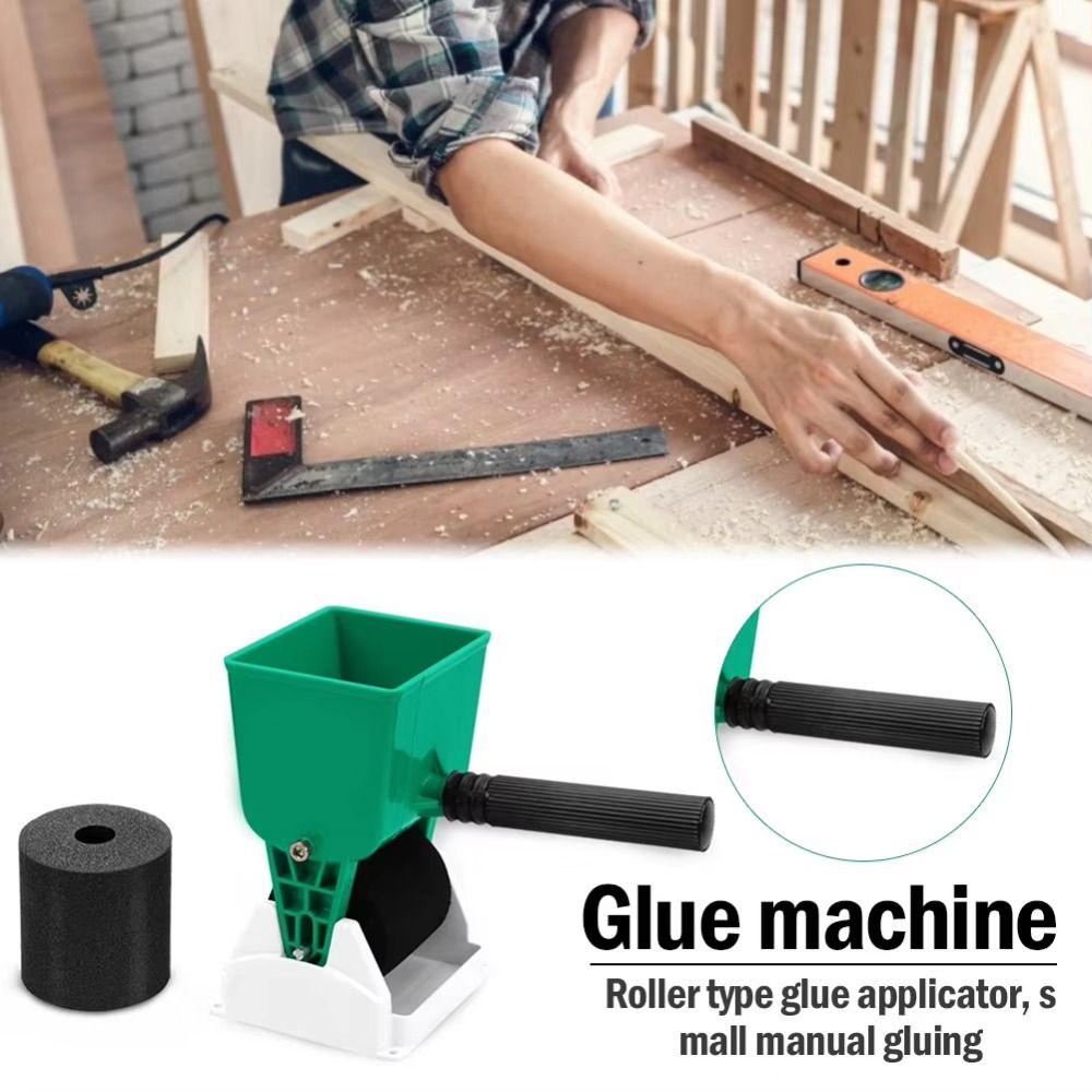 Foamed Rubber Wheel Manual Glue Machine Handheld Roller Type Glue Applicator  Woodworking