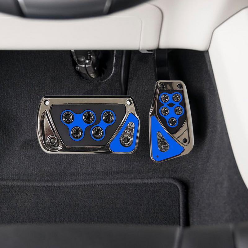 Anti-Slip 2pcs Set Car Foot Brake Pedals Cover Fuel Gas Foot Pad Set Kit Universal Car Pedal Covers Kits For Car Modification