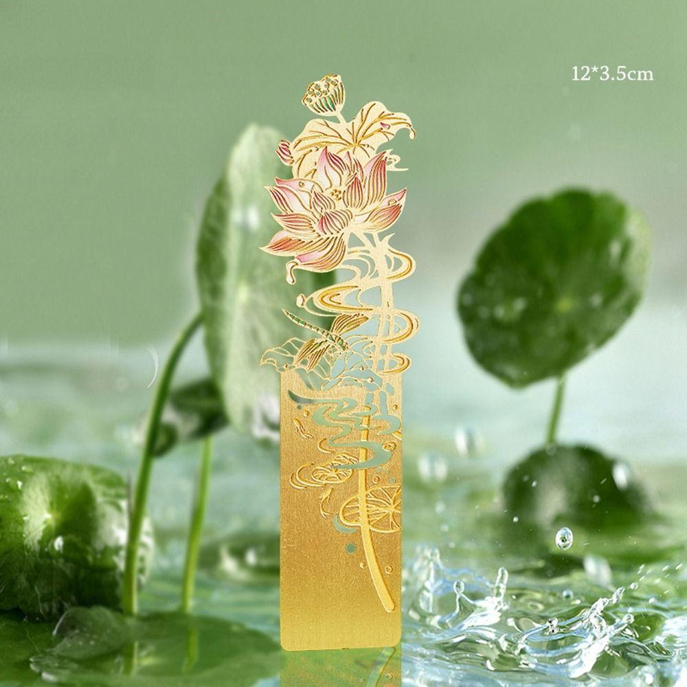 Tassel Hollow Out Bookmark Metal Book Clip Retro Metal Bookmark  Student