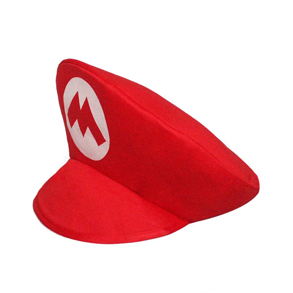 Adults Game Super Luigi Bors Cosplay Hats Funny Red Green Cap Halloween Party Cosutmes Accesorries Xmas Masqurade Decor