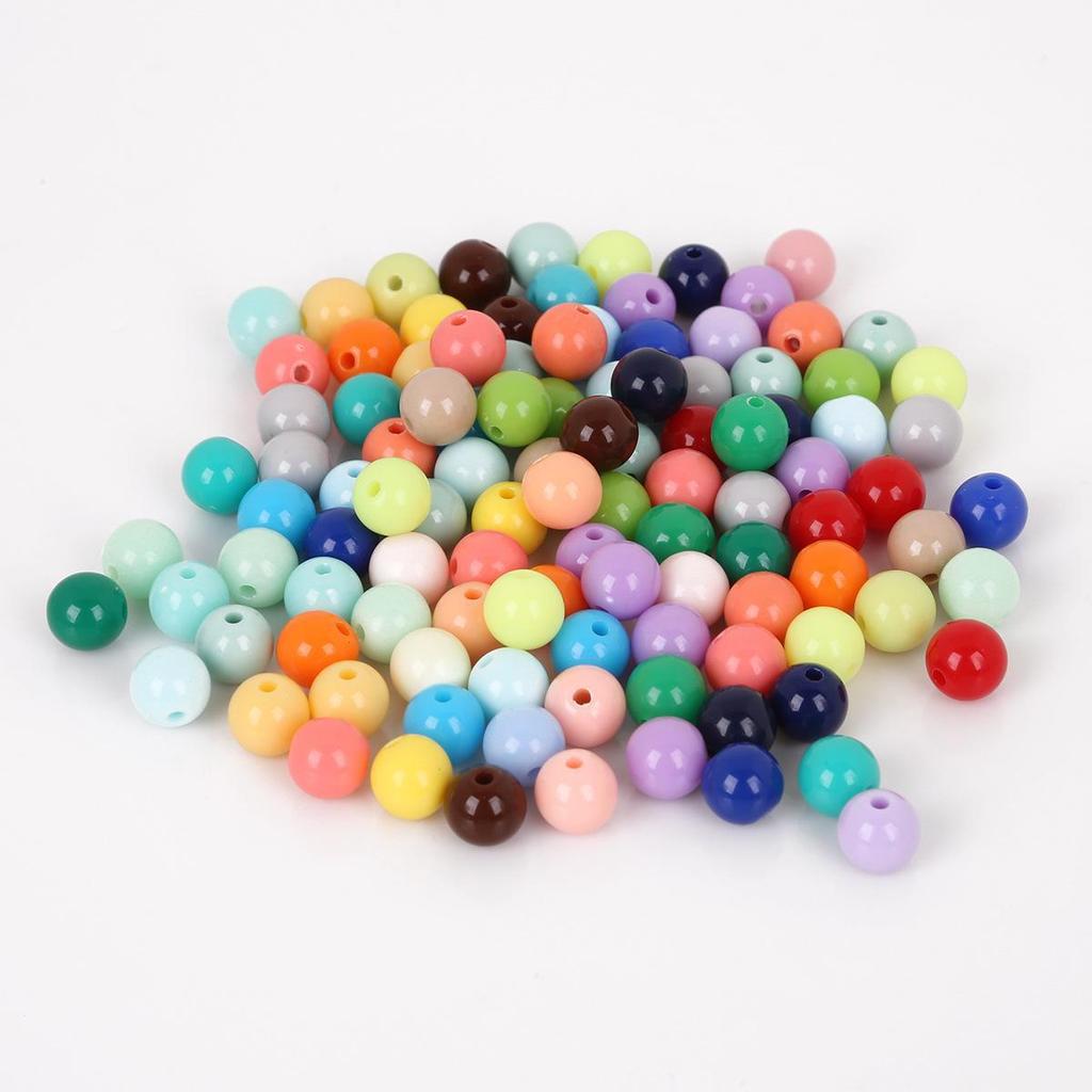 Spring Color Acrylic Beads for Children's DIY Projects