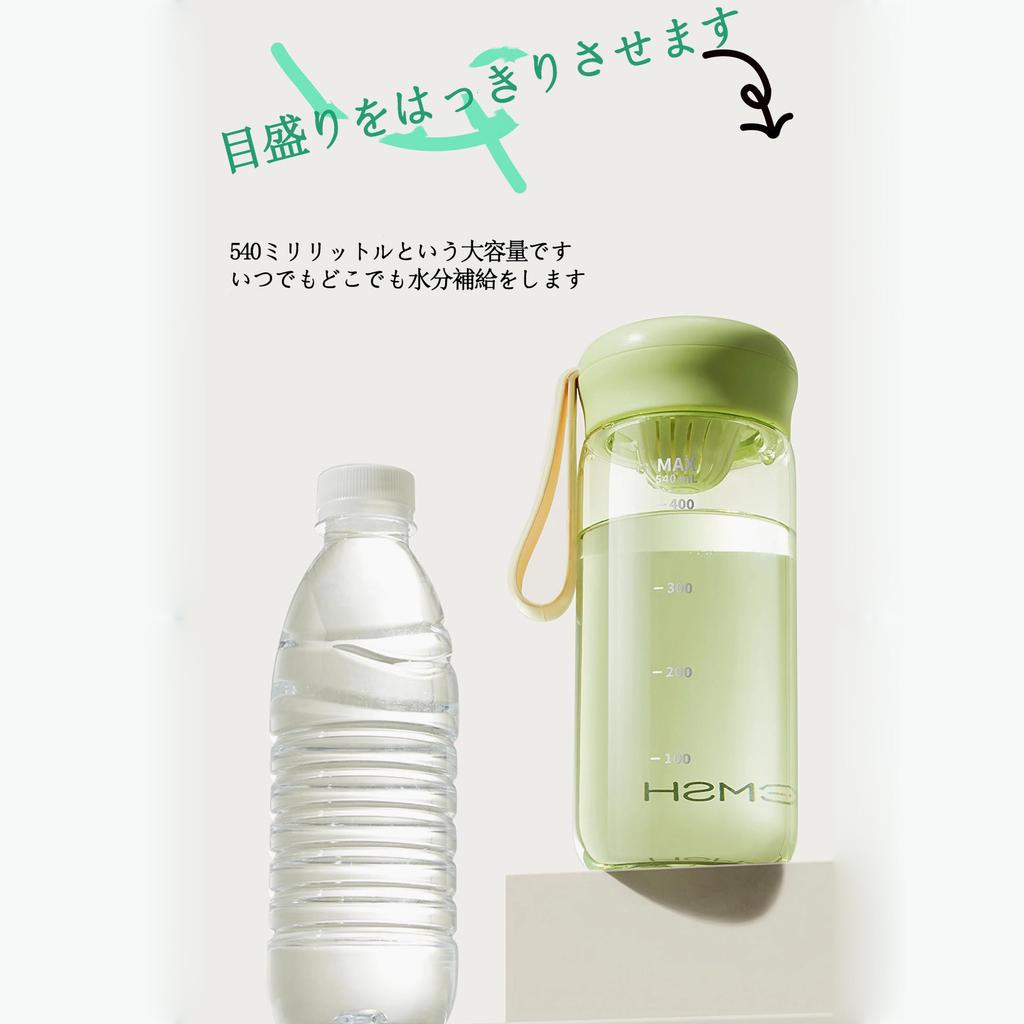 IOLOYU Water Made from Tritan the Same Material as Medical Clear Plastic Water Bottle with Measuring Easy to Water Bottle for Boys and Direct Outdoor