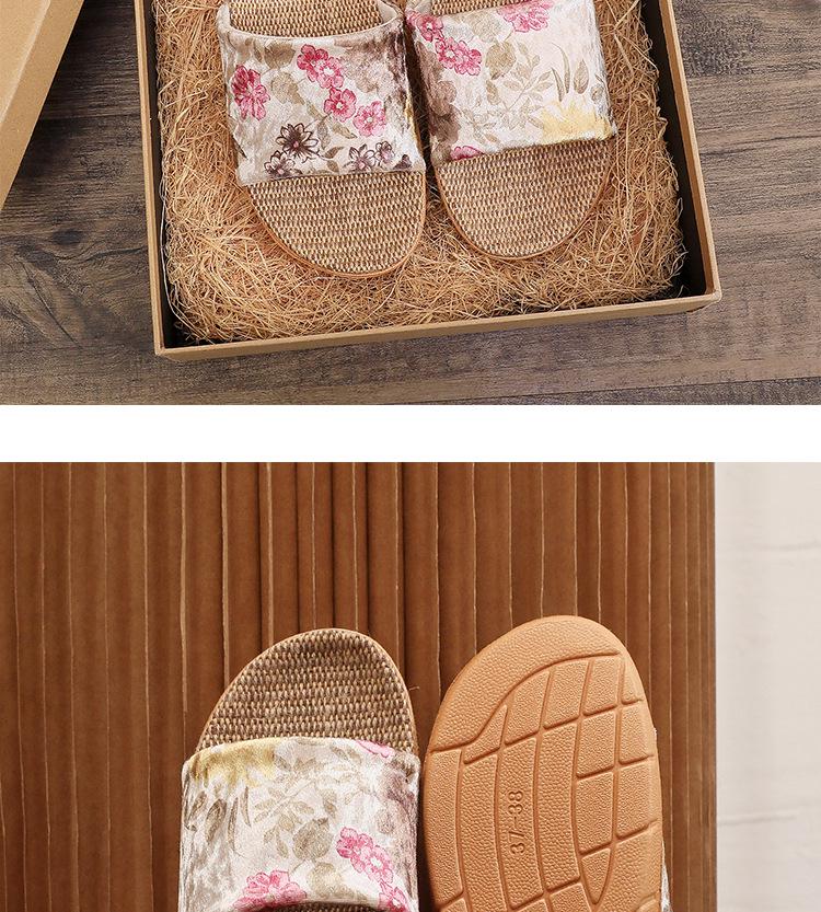 Lightweight Non-slip Indoor Burlap Sandals for Couples