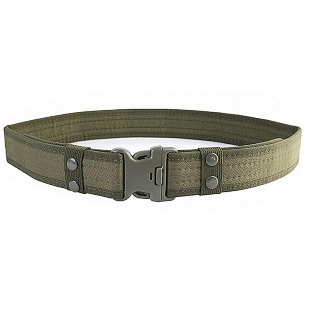 

Plastic Buckle Canvas Waistband Breathable Camo Belt Quick Release Men Belt Hiking Tools Green