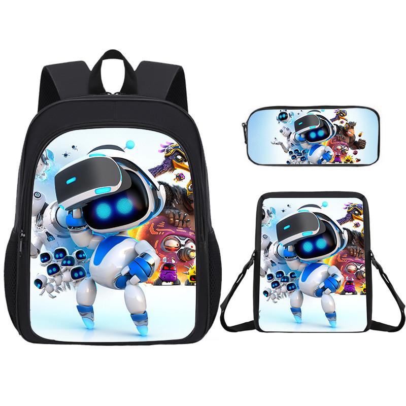Student Cartoon Backpack Pack With Astro Bot Graphic Printing Design Daily For