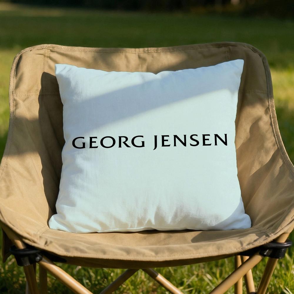 Georg Jensen Silver Jewelly Cushion Cover Soft Reversible Durable Pillow Cover MultiScene Use for Home Car Daily Comfort