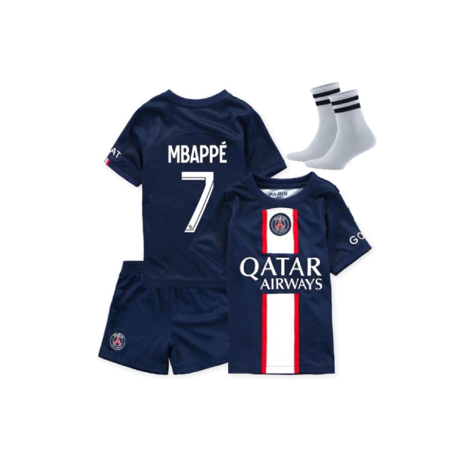 

Детский комплект Джерси 23/24 сезона 3 Psg Mbappe, комплект футбольной формы
