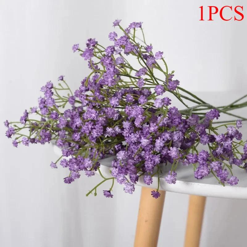 1pcs Artificial Flowers Baby Breath Flower Fake Gypsophila for Wedding Party Home Decoration Floral Bouquets DIY Accessories