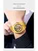 Men's Luxury Stainless Steel Skeleton Mechanical Watch with Large Dial, Fully Automatic Design