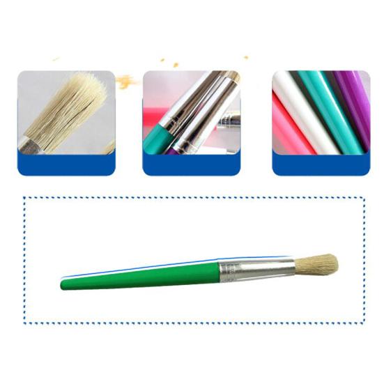 4 bucăți/set copii perie pentru vopsea pentru păr, ulei, perii acrilice pentru pictura, consumabile