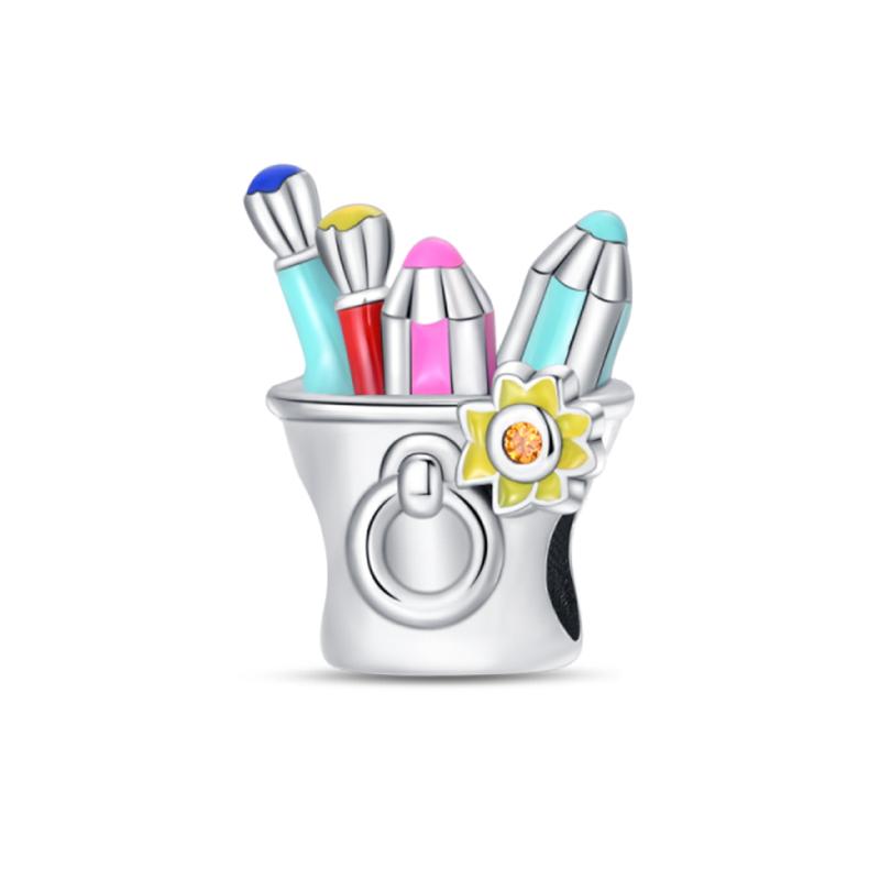 

100% Металл Цветная Доска для Рисования Палитра Серия Арт-Вдохновение Шармы Бусины Подходят для Палеток Оригинальные Браслеты Сделайте свой Собственный Изящный Аксессуар Подарок Элегантный