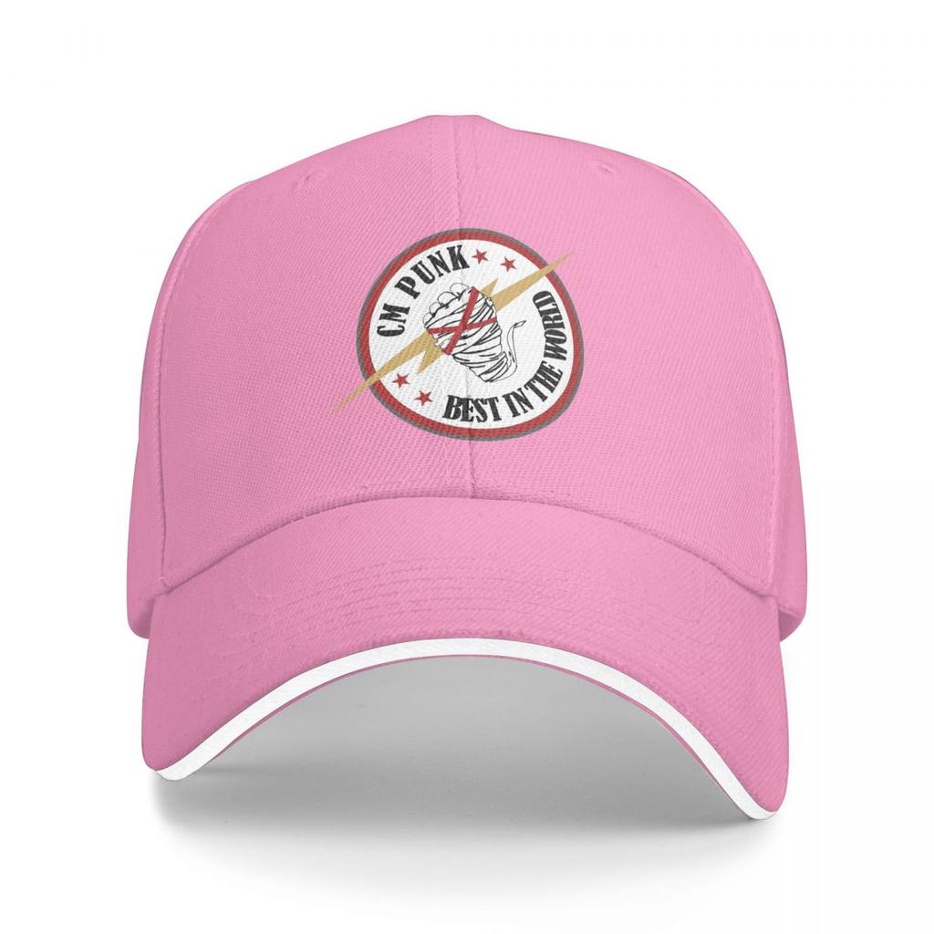 AEW CM Punk Pro Wrestling Baseball Caps Snapback Baseball Hats Breathable Casual Casquette Outdoor Unisex