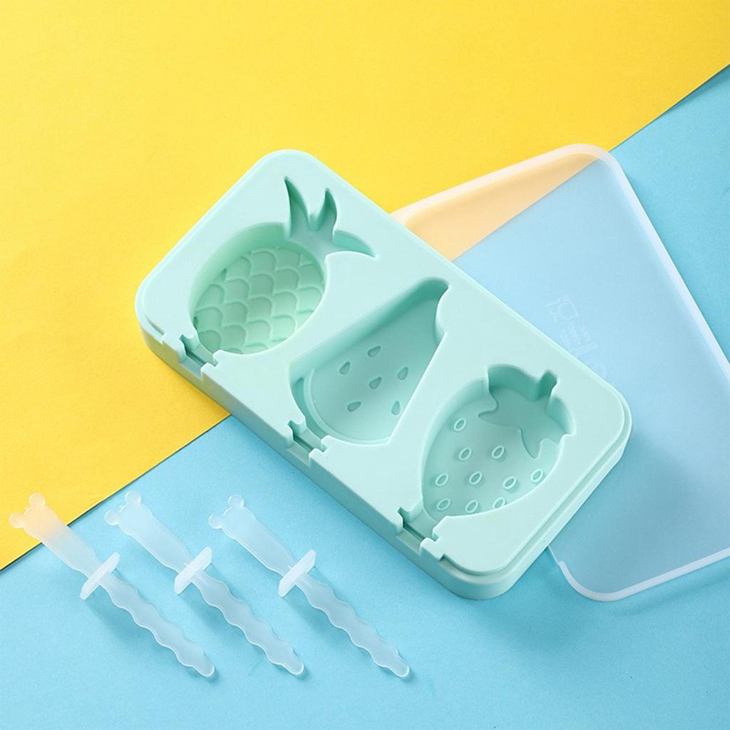 Thickened Silicone Ice Cream Mold, Food-grade, With Lid, Homemade Cartoon Ice Cream Mold Box For Home Use.