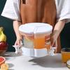 Rotatable Three-grid Plastic Beverage Cold Water Kettle 3-grid Detachable Beverage Machine Fruit Bucket Water Dispenser