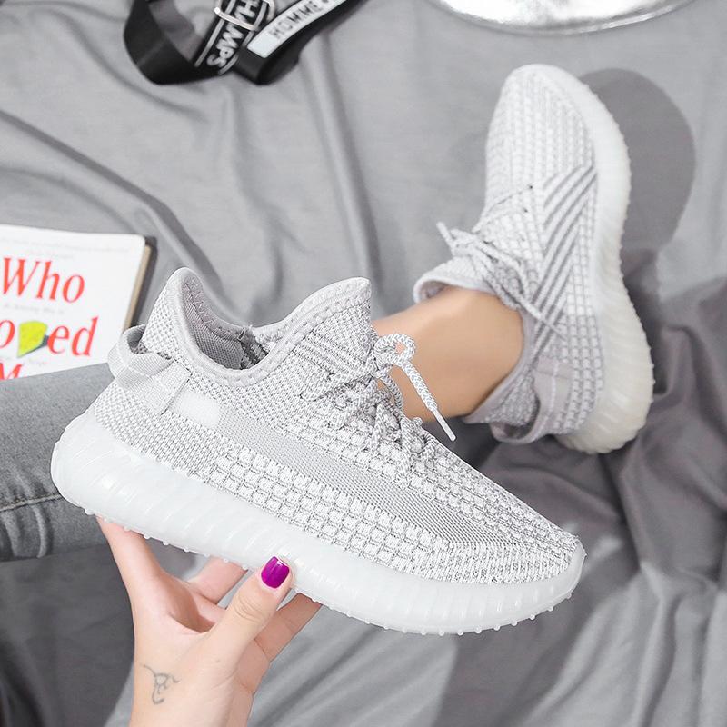 Summer New Coconut Shoes Women's Shoes Children's Students Ins Jelly Transparent Bottom Running Casual Sports Fly-woven Shoes