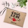 Rainbow Teacher Pencil Case Personalized Custom Name Linen Stationery Supplies Storage Bags Travel Neceser Makeup Bag Best Gifts