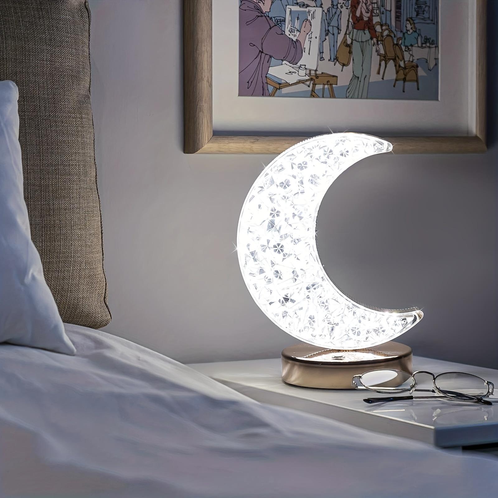 

Спальня Crystal Touch Dimming Night Light Girls Room Home Decor Aesthetics USB Bedside LED Ambient Table 3d Moon Lamp Moon desk lamp
