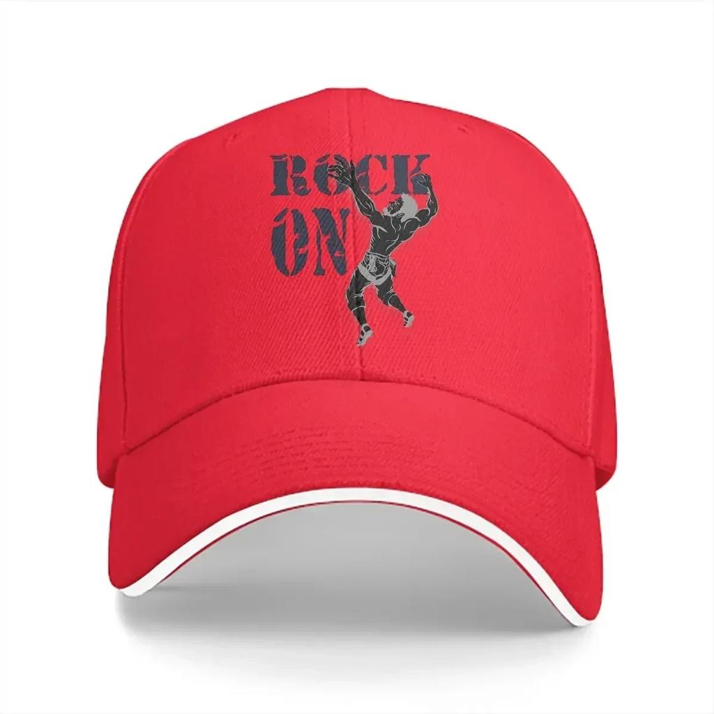 Tvättad herr basebollkeps Rock On Klätterdekal Trucker Snapback-kepsar Pappahatt Bergsklättrare Golfhattar
