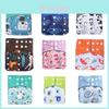 Ultra Soft Bamboo Charcoal Cloth Diaper For Babies With Adjustable Pocket Design