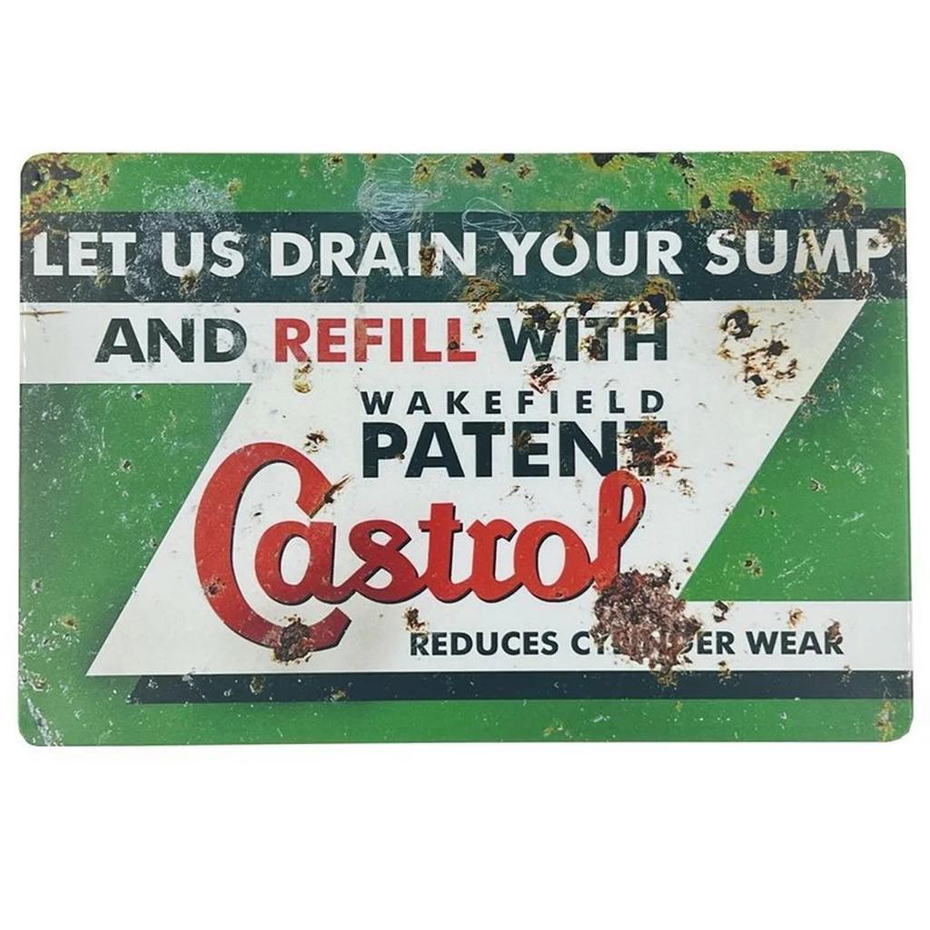 Motor Oil Gas Metal Signs Esso STP Wall Art Poster Plaque Vintage Iron Painting Decoration for Man Cave Cafe Garage Club Bar