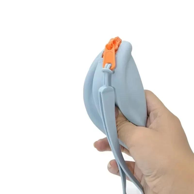 Wasserdichte Hundeleckerli-Tasche Silikon Trainingsbeutel Outdoor Haustier-Snackhalter Auslaufsicher Leicht zu Reinigen Freihändig Hundefutter-Träger