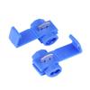 50pcs Blue Lock Quick Wire Splice Clips Terminal Connectors 0.72 2.5mm2
