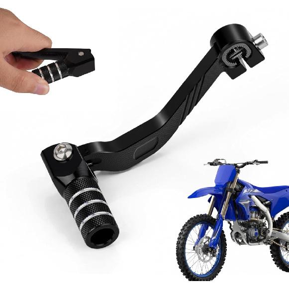 YZ250F Gear Shifter Shift Lever CNC Aluminum Folding Lever for YZ250F 2024-2025, WR250F 2025, YZ250FX 2025, Knight Black