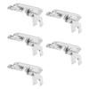 5Pcs Hemmer Foot Stainless Steel Low Handle 3MM Multifunctional Universal Presser Foot for Household Sewing Machines