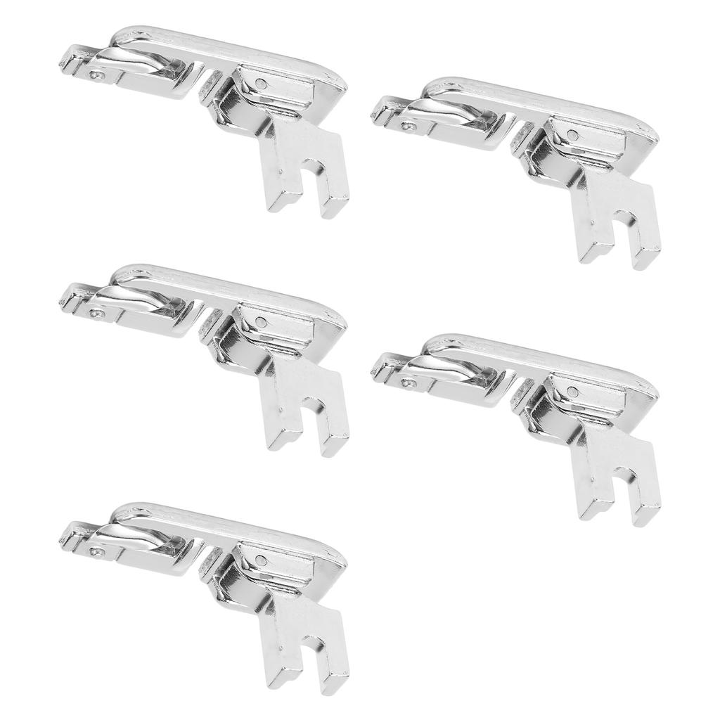 5Pcs Hemmer Foot Stainless Steel Low Handle 3MM Multifunctional Universal Presser Foot for Household Sewing Machines