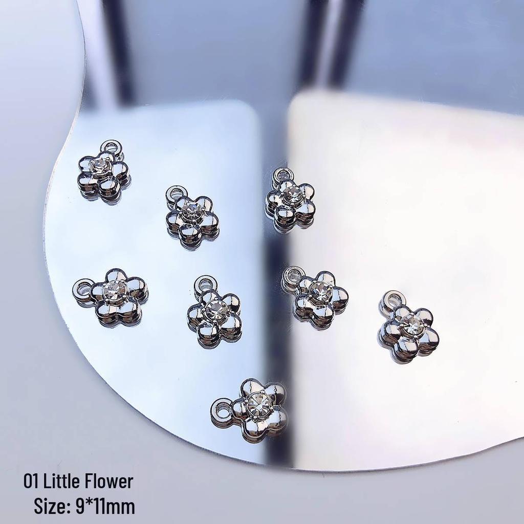 Cherry Moon Alloy Pendant Beaded Necklace & Bracelet DIY Kit