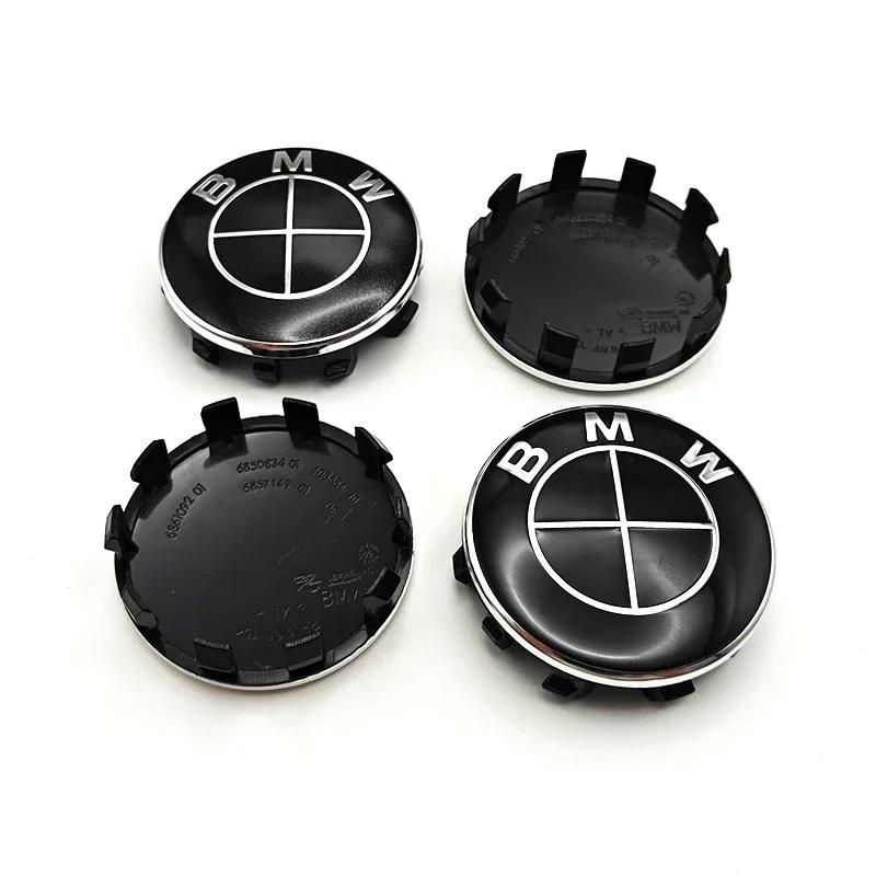 4PCS 56/60/68mm Car Hub Cap Decor Sticker Badge Wheel Center Covers Decal Auto Accessories For BMW M E36 E46 E60 E90 F10 E36 G20