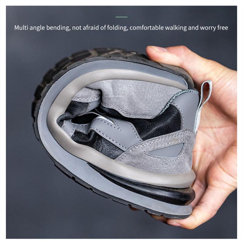 Bezpečnostní pracovní obuv s ocelovou špičkou, odolná proti propíchnutí, protiskluzová pracovní obuv, prodyšné pracovní bezpečnostní tenisky, lehká bezpečnostní obuv